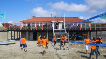 Familieuitje op het strand