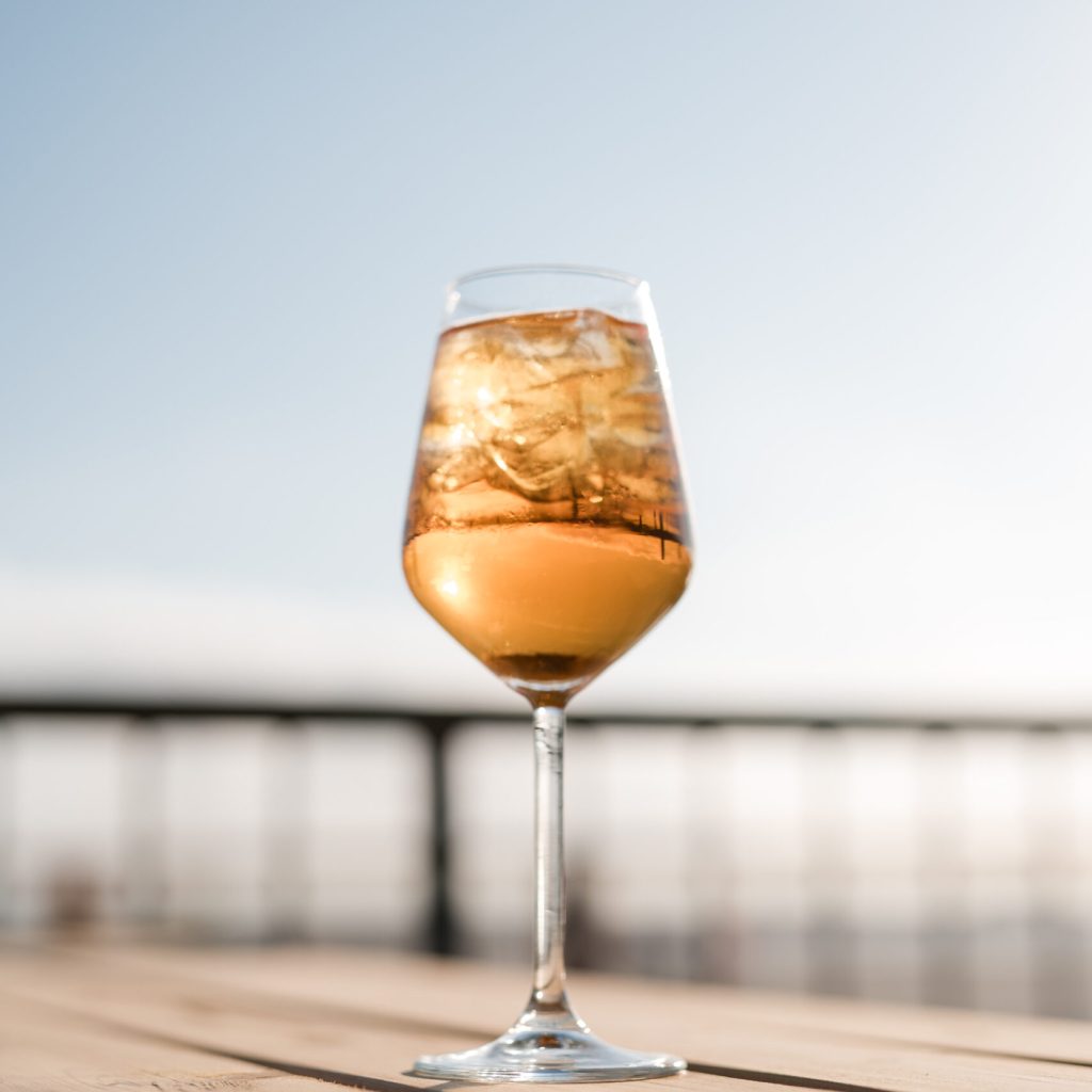 Pauze met drankje