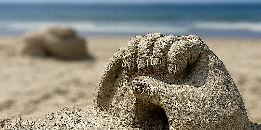 Of toch ontspannen een zandsculptuur maken